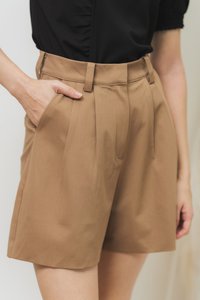Kara Bermuda Shorts in Brown (XS)
