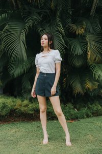 Shona Front Cut Out Top in White