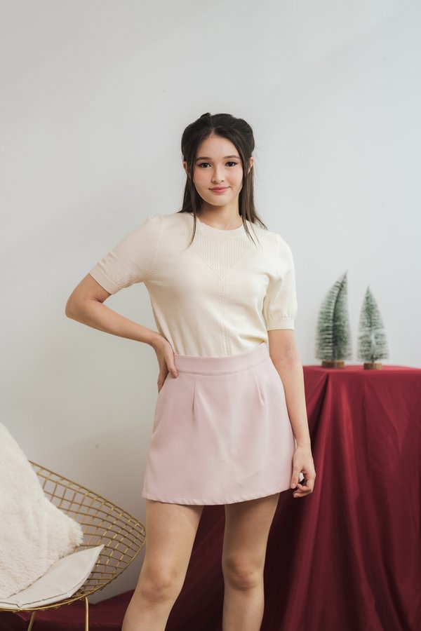 Lucinda High Waisted Skorts in Pink (XS)