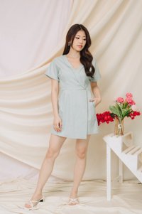 Shirley Kimono Romper in Sage (XS)