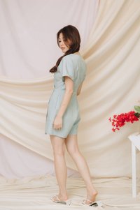 Shirley Kimono Romper in Sage (XS)