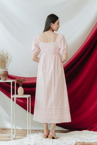 Blakely Broderie Maxi Dress in Light Pink (XS)