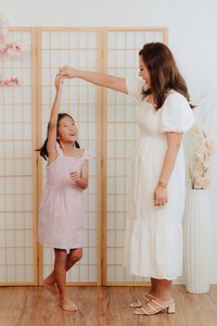 Bessie Kids Eyelet Dress in Pink