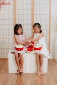 Bessie Kids Eyelet Dress in Pink