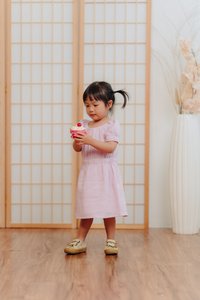 Kenzie Kids Cotton Dress in Pink