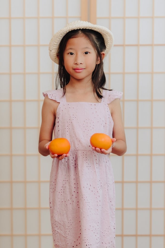Bessie Kids Eyelet Dress in Pink