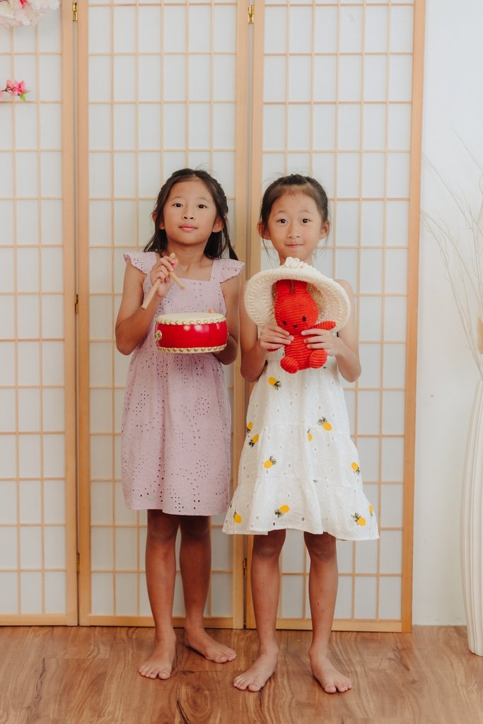 Bessie Kids Eyelet Dress in Pink