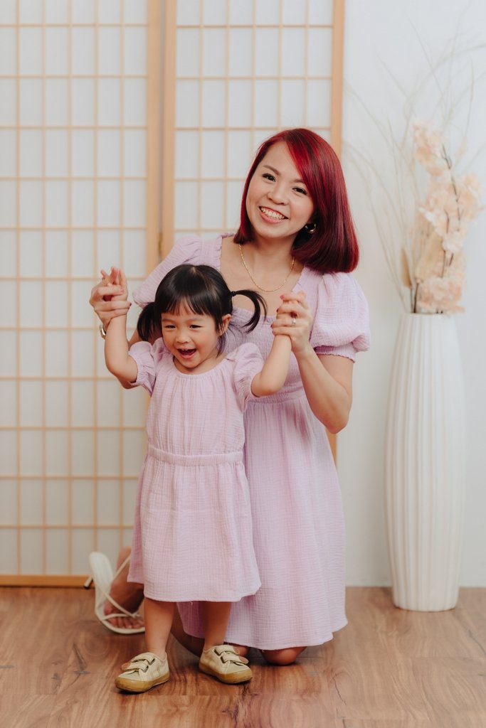 Kenzie Kids Cotton Dress in Pink