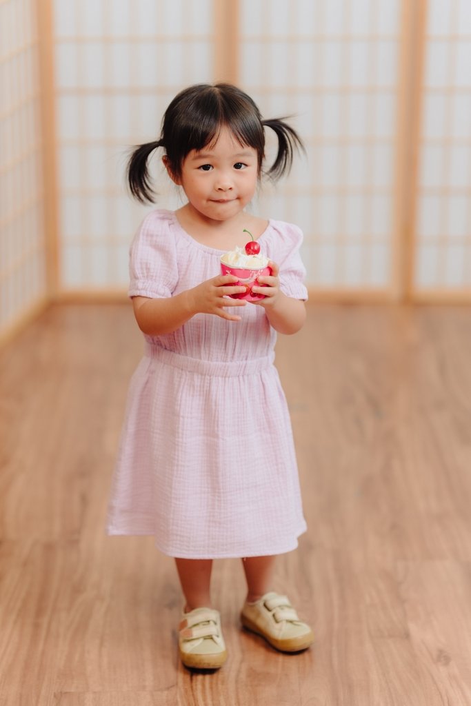 Kenzie Kids Cotton Dress in Pink